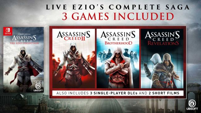 Assassin's Creed: The Ezio Collection inntar Switch i februar
